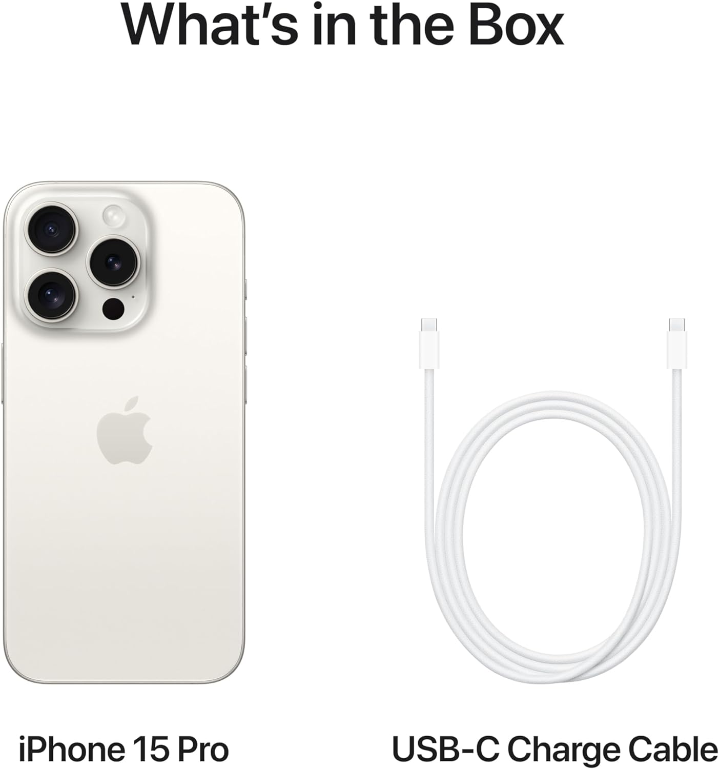 Apple iPhone 15 Pro (128 GB) - White Titanium