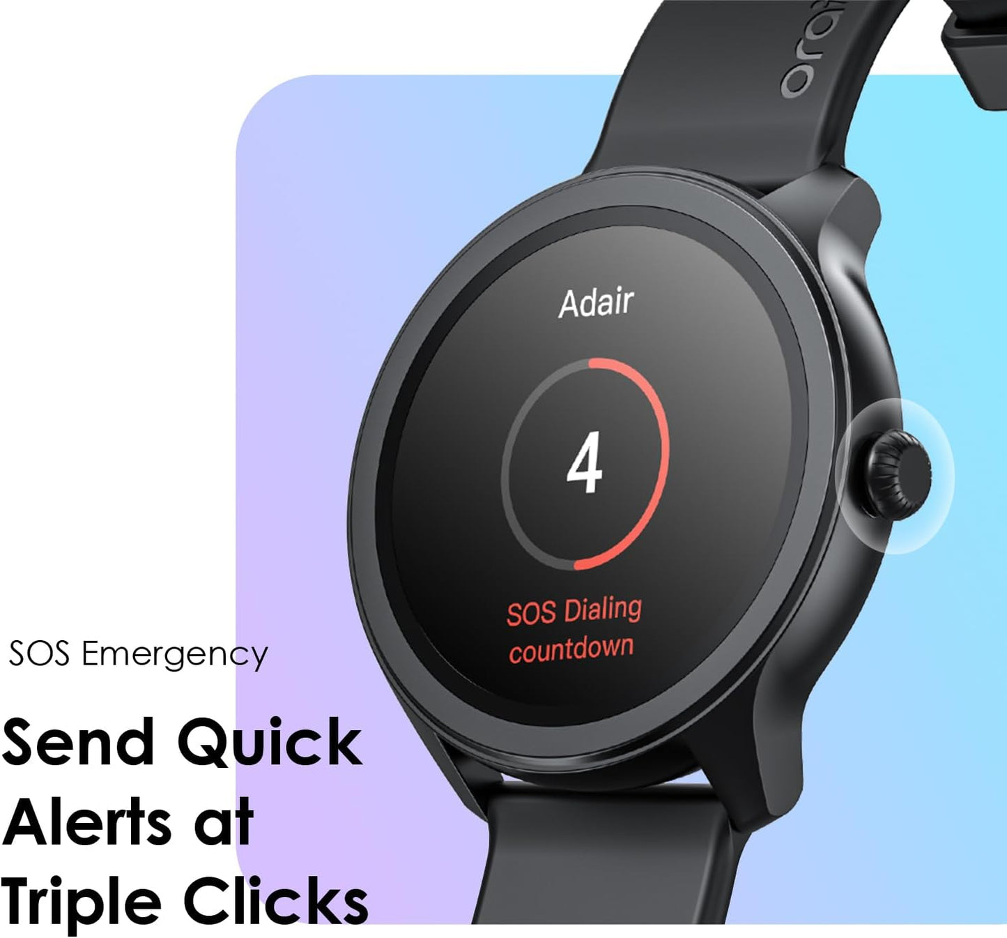 Oraimo Watch 2R Bluetooth Calling Smart Watch for Men and Women,1.39"HD Smart Fitness Watch with Stepping Meter Heart Rate Monitor,120+ Sports Modes & Quickly Reply SMS, Local Warranty