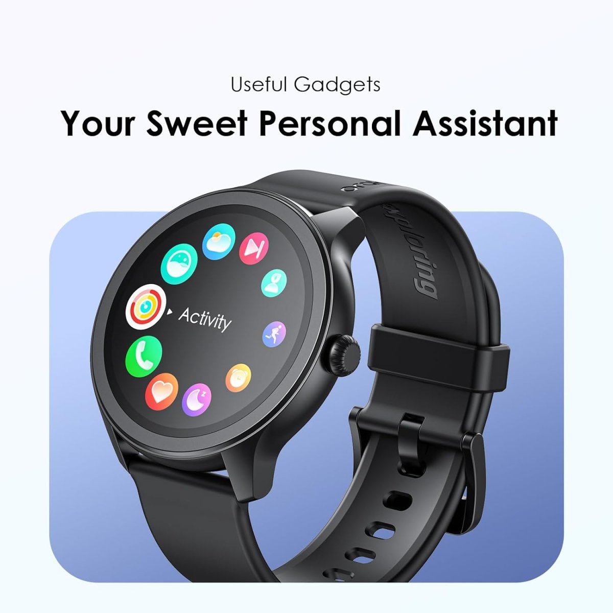 Oraimo Watch 2R Bluetooth Calling Smart Watch for Men and Women,1.39"HD Smart Fitness Watch with Stepping Meter Heart Rate Monitor,120+ Sports Modes & Quickly Reply SMS, Local Warranty