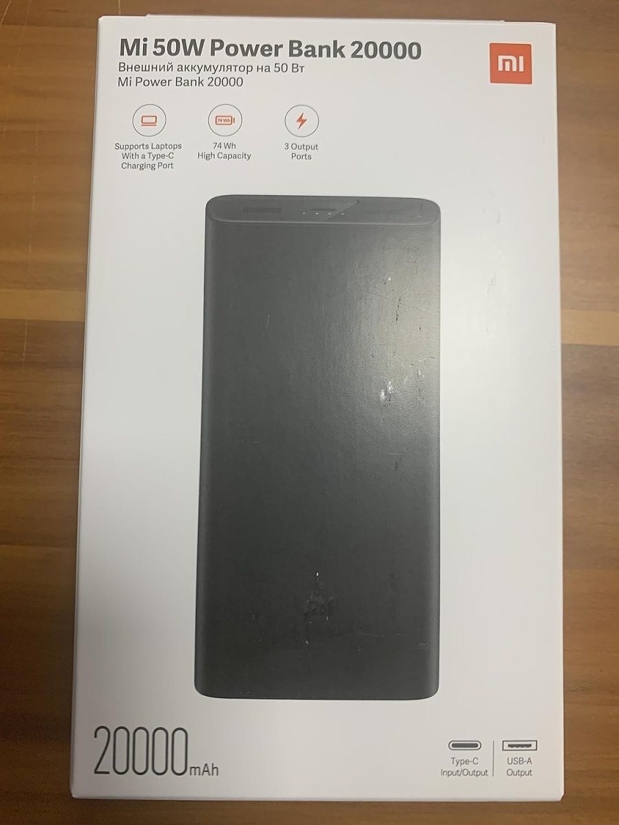 Xiaomi Power Bank 50W 20000mAh Portable Battery with Bi - Directional Fast Charging, 74W, Durable Design, On - the - Go