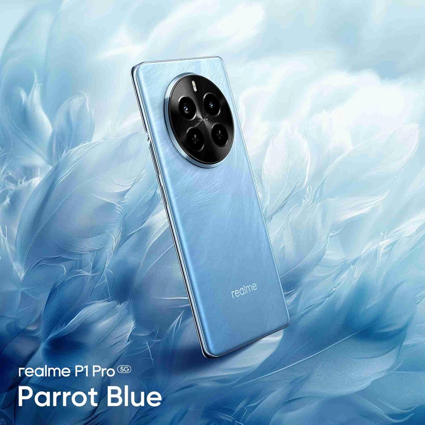 Realme P1 Pro 5G (Parrot Blue, 8GB RAM, 256GB Storage) | Up to 16 GB Dynamic RAM | Snapdragon 6 Gen 1 Processor | 6.7" Curved AMOLED Display | 50MP + 8MP | 16MP Front Camera | IP65 Water Resistance
