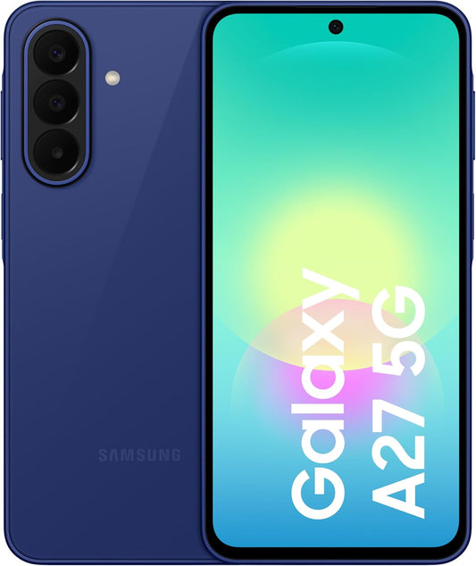 Samsung Galaxy A27 5G, Black, 8GB RAM, Slim phone, Circle to Search, Object Eraser, Three lenses, IP64 - 1 YEAR LOCAL WARRANTY