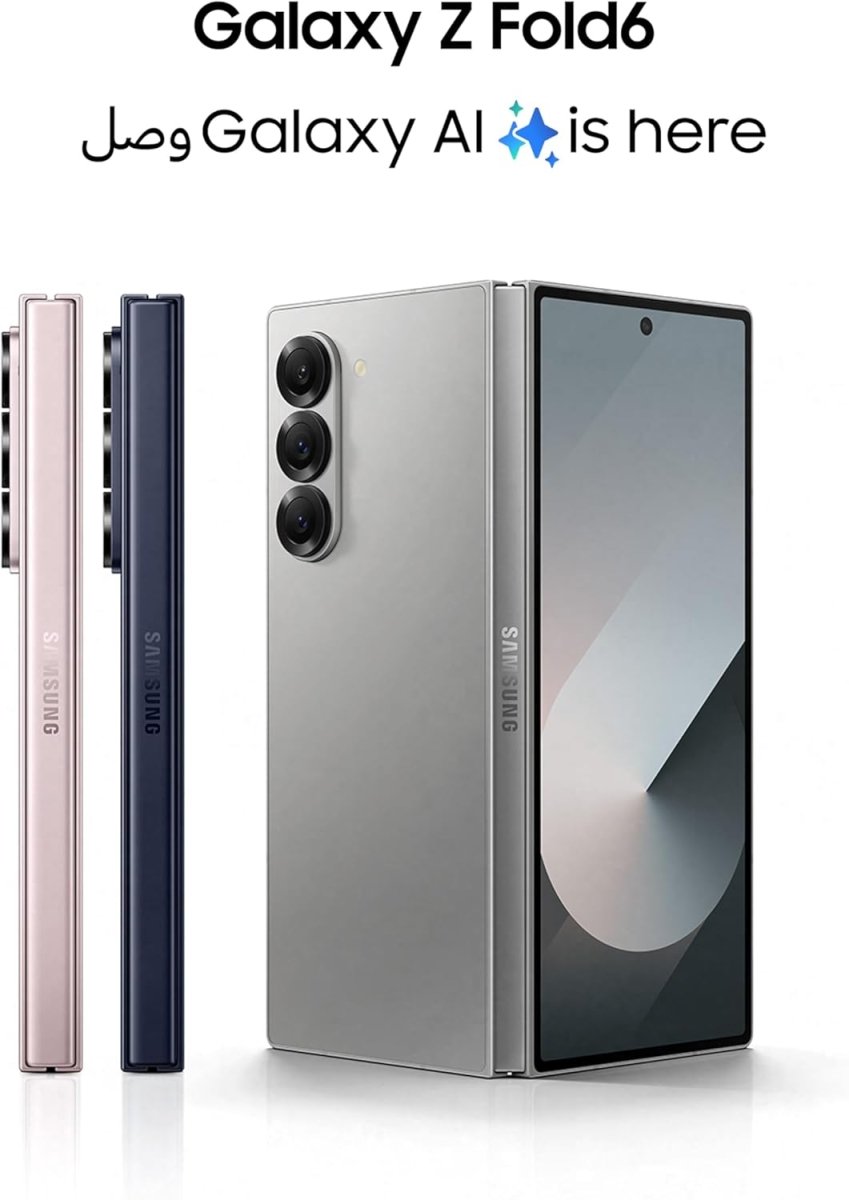 Samsung Galaxy Z Fold6 (AI Phone) - 12GB RAM + 256GB Storage - Silver Shadow 1 Year Local Warranty