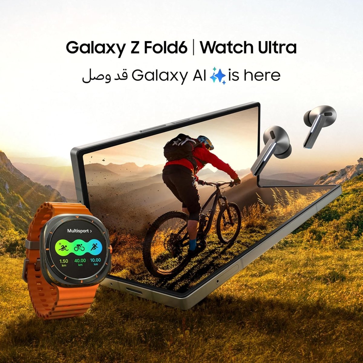 Samsung Galaxy Z Fold6 (AI Phone) - 12GB RAM + 256GB Storage - Silver Shadow 1 Year Local Warranty