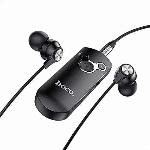 Hoco E52 Euphony Wireless Bluetooth Audio Receiver with Earphone and Microphone - Black