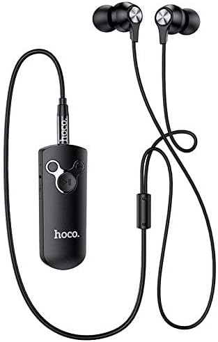 Hoco E52 Euphony Wireless Bluetooth Audio Receiver with Earphone and Microphone - Black