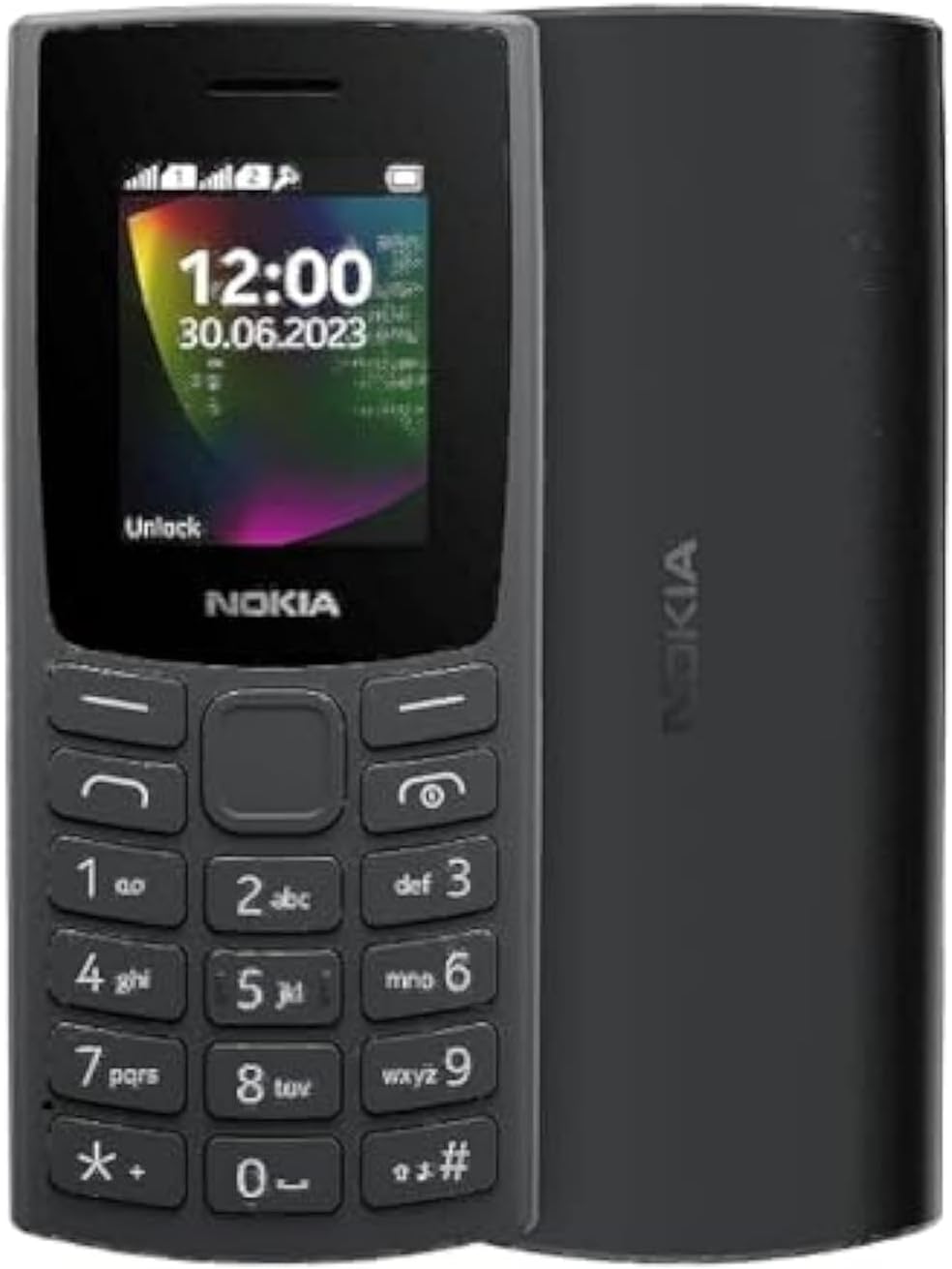 Nokia 106 TA-1564 DS NENA1 Dual SIM 512MB Ram+512MB ROM (1.8 Inches) (GSM) - (Black)سوق ستور Souq Store