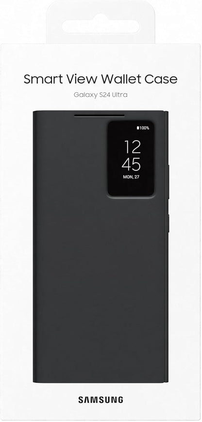 Samsung Galaxy S24 Ultra Smart View Wallet Original Case, Black, Accessories, سوق ستور Souq Store