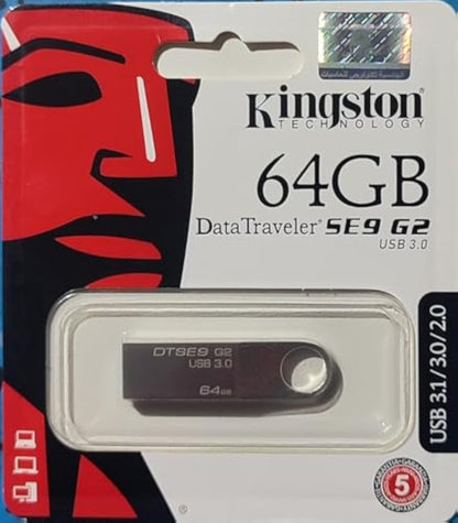 Kingston Metal FlashDisk Kingston Data Traveler SE9 G2 3.0 Flash Drive - USB 3.0