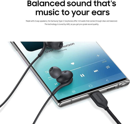 Earbuds Stereo for Samsung Galaxy S22 S21 Ultra 5G, Galaxy S20 FE, Galaxy S10, S9 Plus, Note 10+, AKG  Type - C Connector