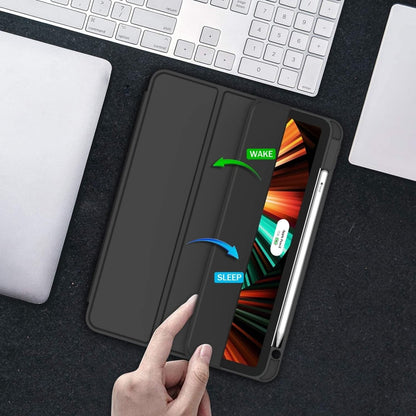 Case for New iPad Pro 12.9 Inch Case 2022/2021/2020(6th/5th/4th Gen) with Pencil Holder,Smart iPad Case [Support Touch ID and Auto Wake/Sleep] with Auto 2nd Gen Pencil Charging (Wine) - سوق ستور Souq Store