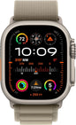 Apple Watch Ultra 2 [GPS + Cellular 49mm], Titanium Case & Blue Ocean Band One Size. Fitness Tracker, GPS, Bright Retina