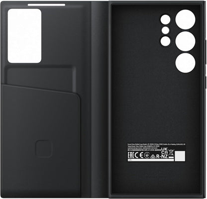 Samsung Galaxy S24 Ultra Smart View Wallet Original Case, Black, Accessories, سوق ستور Souq Store