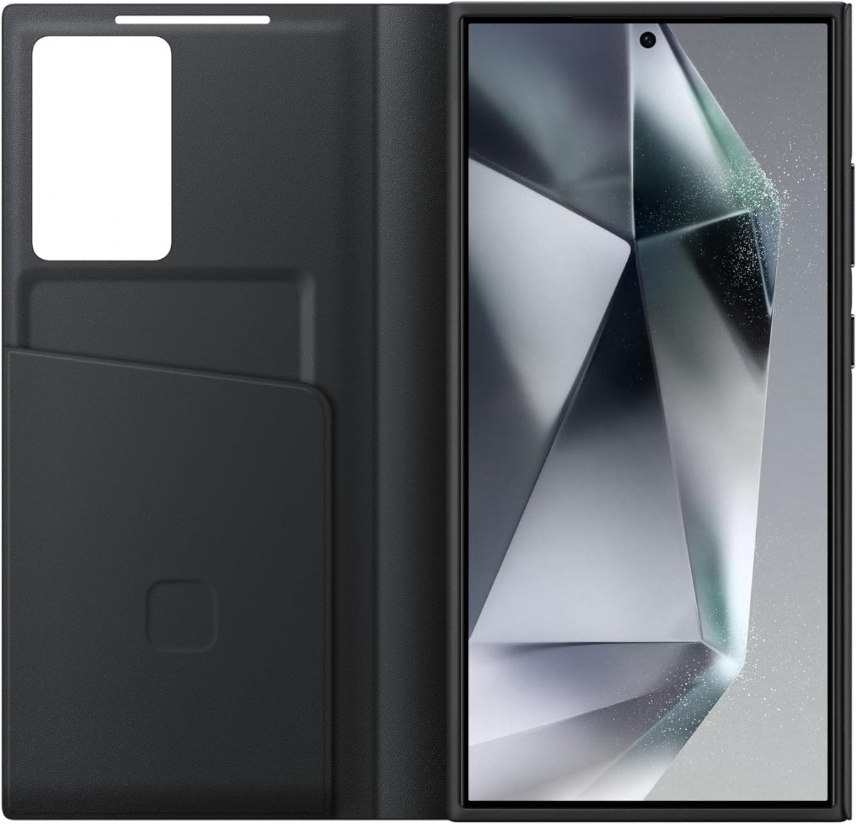 Samsung Galaxy S24 Ultra Smart View Wallet Original Case, Black, Accessories, سوق ستور Souq Store