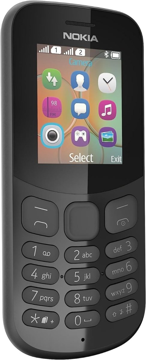 Nokia 130 Series 30 Dual SIM 8MB Ram+2GB ROM (1.8 Inches) (GSM) - (Black), سوق ستور Souq Store