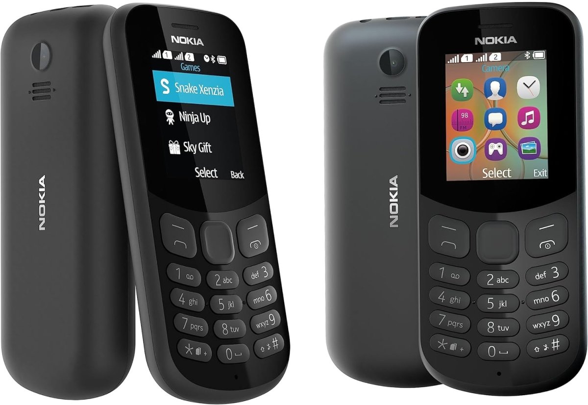 Nokia 130 Series 30 Dual SIM 8MB Ram+2GB ROM (1.8 Inches) (GSM) - (Black), سوق ستور Souq Store