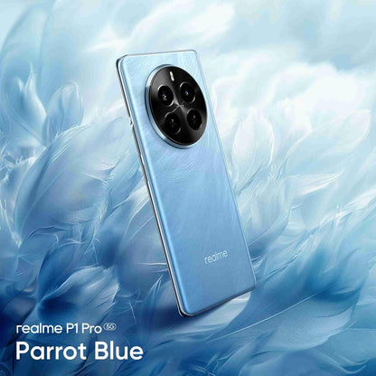Realme P1 Pro 5G (Parrot Blue, 8GB RAM, 256GB Storage) | Up to 16 GB Dynamic RAM | Snapdragon 6 Gen 1 Processor | 6.7" Curved AMOLED Display | 50MP + 8MP | 16MP Front Camera | IP65 Water Resistance
