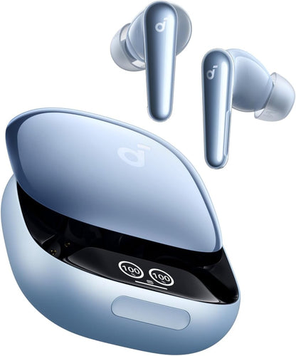 Soundcore Liberty 4 Pro by Anker, Noise Cancelling Wireless Earbuds, 7-Sensor and Real-Time Adaptive Noise Cancelling, Clear Calls with 9 Mics and AI -18 Months Warranty