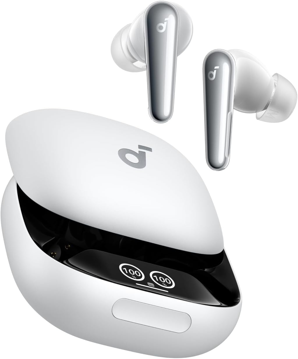 Soundcore Liberty 4 Pro by Anker, Noise Cancelling Wireless Earbuds, 7-Sensor and Real-Time Adaptive Noise Cancelling, Clear Calls with 9 Mics and AI -18 Months Warranty