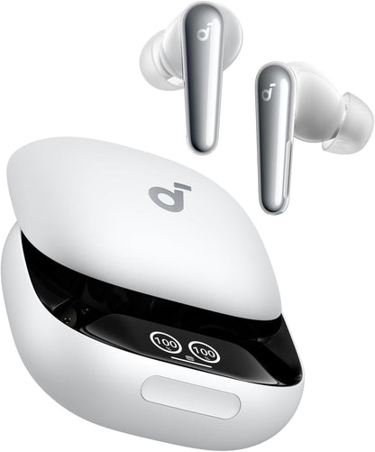 Soundcore Liberty 4 Pro by Anker, Noise Cancelling Wireless Earbuds, 7-Sensor and Real-Time Adaptive Noise Cancelling, Clear Calls with 9 Mics and AI -18 Months Warranty