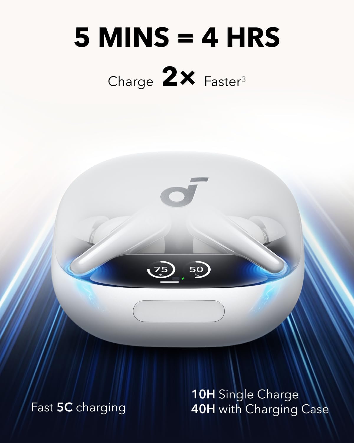 Soundcore Liberty 4 Pro by Anker, Noise Cancelling Wireless Earbuds, 7-Sensor and Real-Time Adaptive Noise Cancelling, Clear Calls with 9 Mics and AI -18 Months Warranty