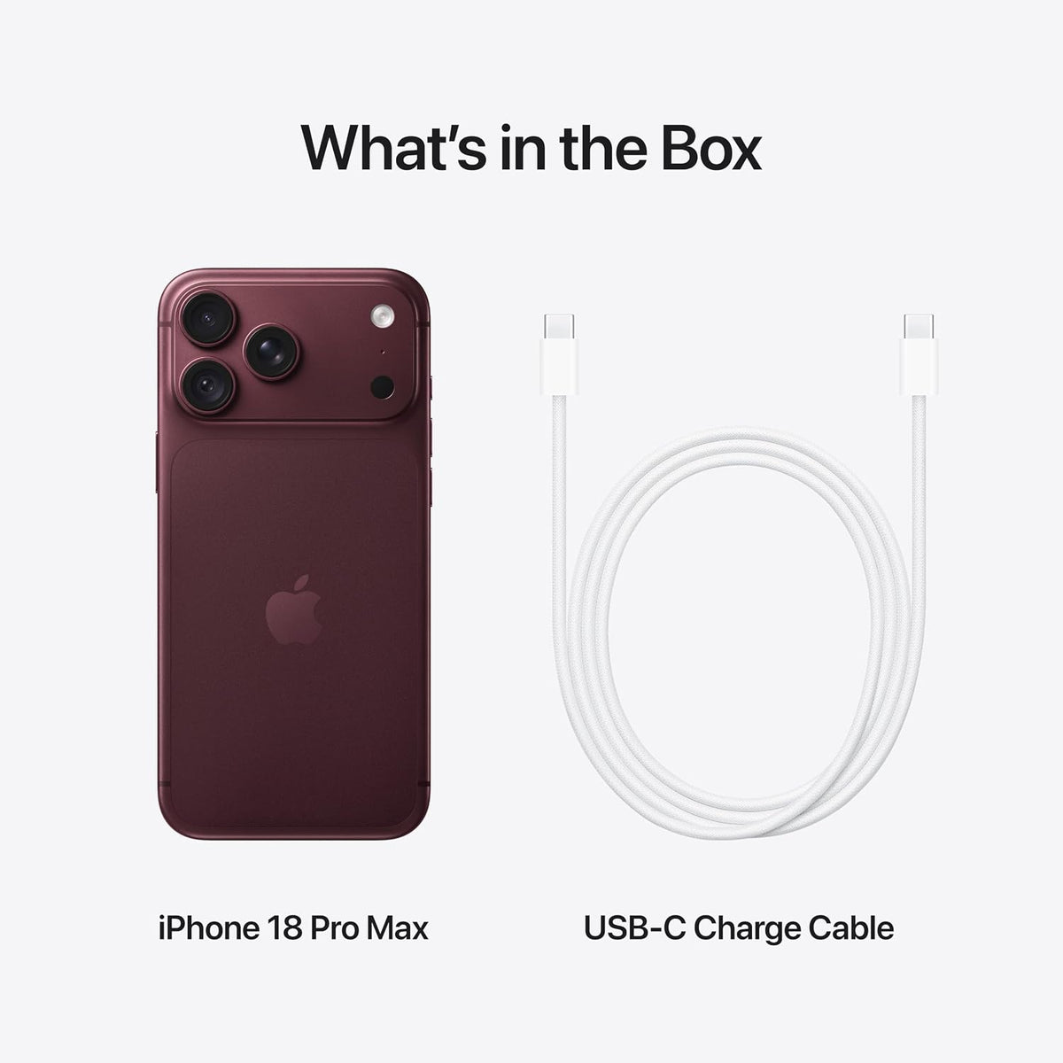 Apple iPhone 18 Pro Max 256 GB: – Burgundy Apple iPhone 18 Pro Max 256 GB: – Burgundy | 6.9-inch Super Retina XDR Display with ProMotion, All-Day Battery Life, 48MP Fusion Main Camera with Variable Aperture - 24 Months Local Warranty