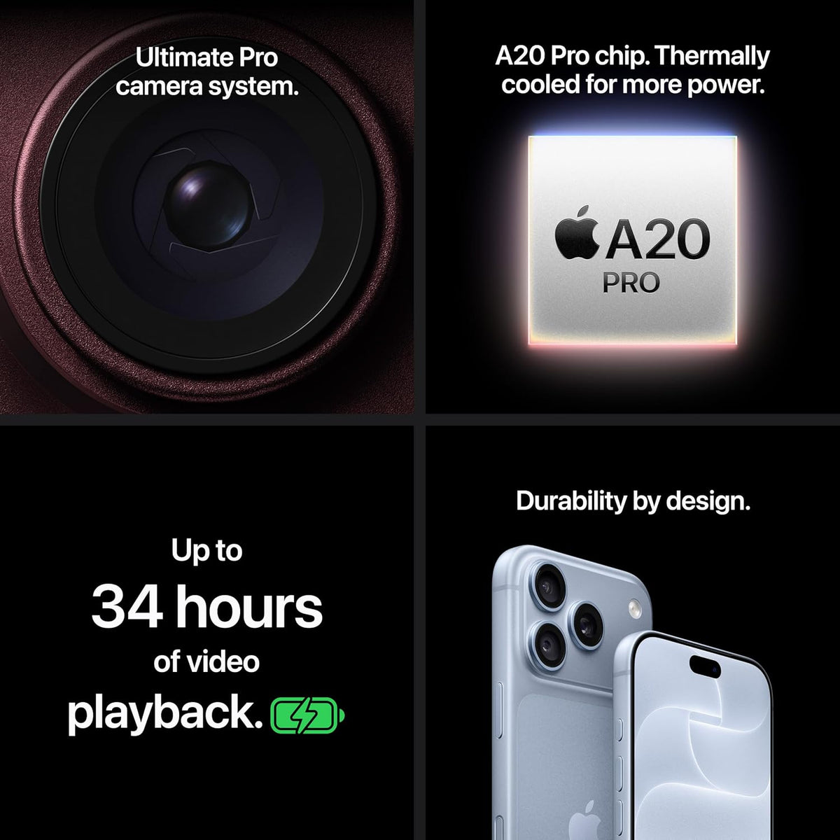 Apple iPhone 18 Pro 256 GB | 6.3-inch Super Retina XDR Display with ProMotion, All-Day Battery Life, 48MP Fusion Main Camera with Variable Aperture