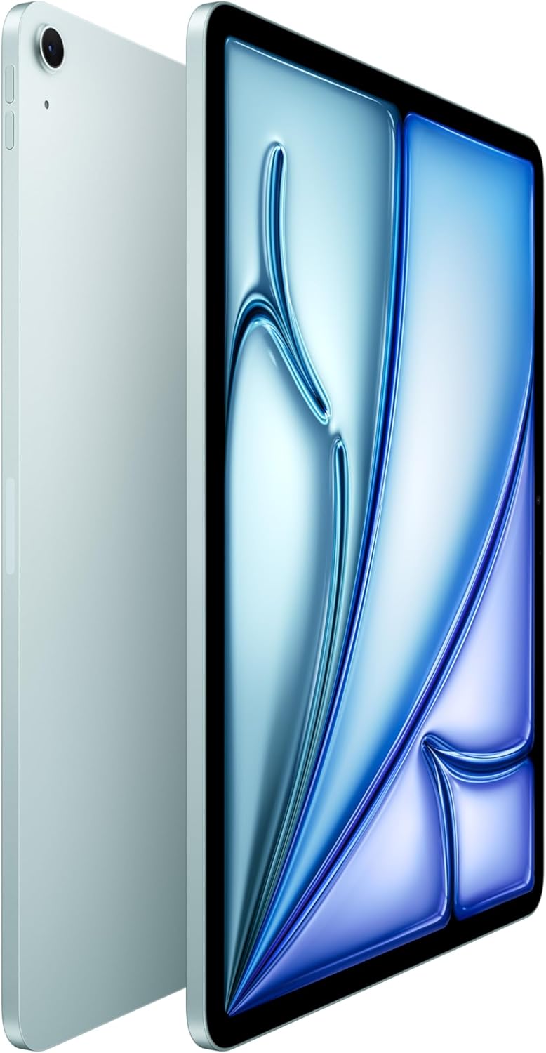 Apple iPad Air 13-inch with M3 chip: Built for Apple Intelligence, Liquid Retina Display, 128 GB, 12MP Front/Back Camera, Wi-Fi 6E, Touch ID, All-Day Battery Life