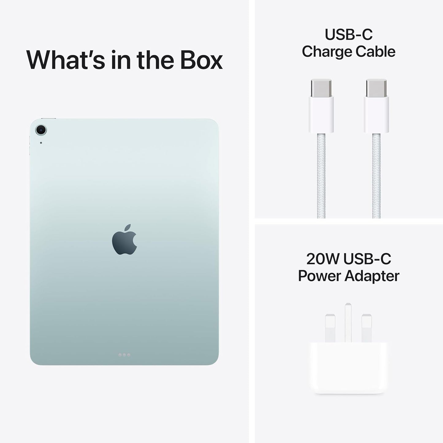 Apple iPad Air 13-inch with M3 chip: Built for Apple Intelligence, Liquid Retina Display, 128 GB, 12MP Front/Back Camera, Wi-Fi 6E, Touch ID, All-Day Battery Life