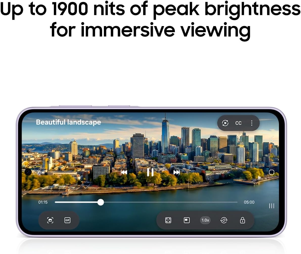 هاتف سامسونج جالكسي A37 5G الذكي، شاشة AMOLED، كاميرا ثلاثية، مقاومة للماء والغبار IP68، هاتف نحيف، بطارية 5000 مللي أمبير - ضمان محلي لمدة سنة واحدة
