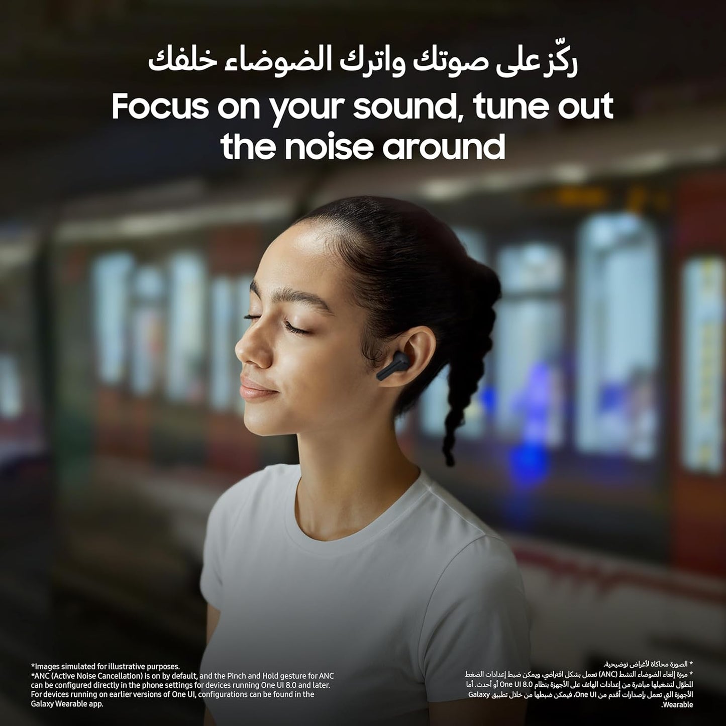 Samsung Galaxy Buds3 FE, Wireless Earbuds, Blade Design, Balanced Sound, 360 Audio, Active Noise Cancelling and Clear Call - 1 Year Warranty/Local Version
