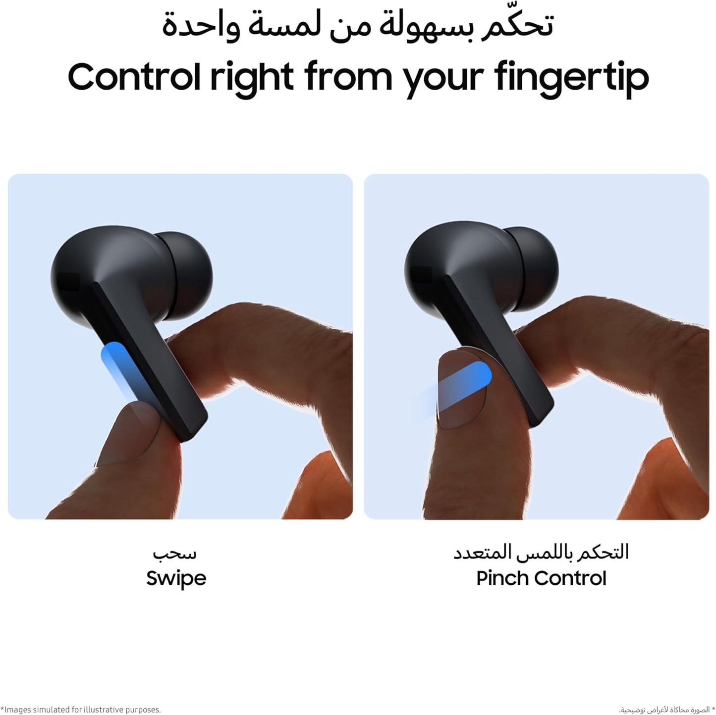 Samsung Galaxy Buds3 FE, Wireless Earbuds, Blade Design, Balanced Sound, 360 Audio, Active Noise Cancelling and Clear Call - 1 Year Warranty/Local Version