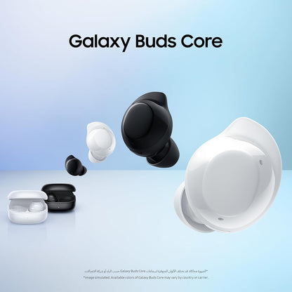 Samsung Galaxy Buds Core True Wireless Bluetooth Earbuds, Active Noise Cancellation, Secure Fit with Wingtip, Easy Pairing, Auto Switch, Touch Control, Black - 1 Year Warranty/Local Version