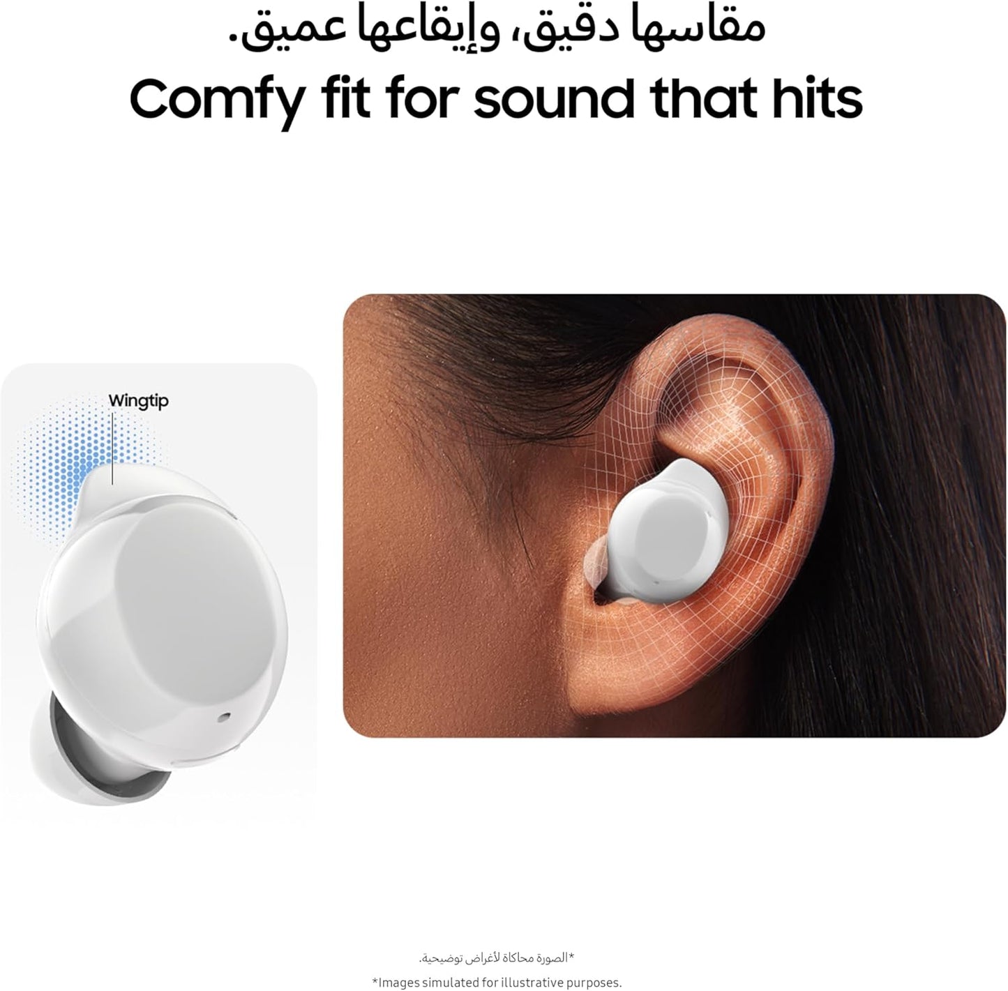 Samsung Galaxy Buds Core True Wireless Bluetooth Earbuds, Active Noise Cancellation, Secure Fit with Wingtip, Easy Pairing, Auto Switch, Touch Control, Black - 1 Year Warranty/Local Version