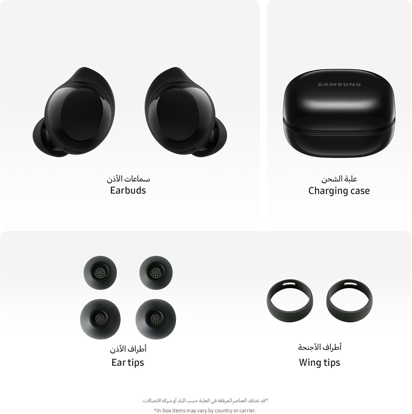 Samsung Galaxy Buds Core True Wireless Bluetooth Earbuds, Active Noise Cancellation, Secure Fit with Wingtip, Easy Pairing, Auto Switch, Touch Control, Black - 1 Year Warranty/Local Version
