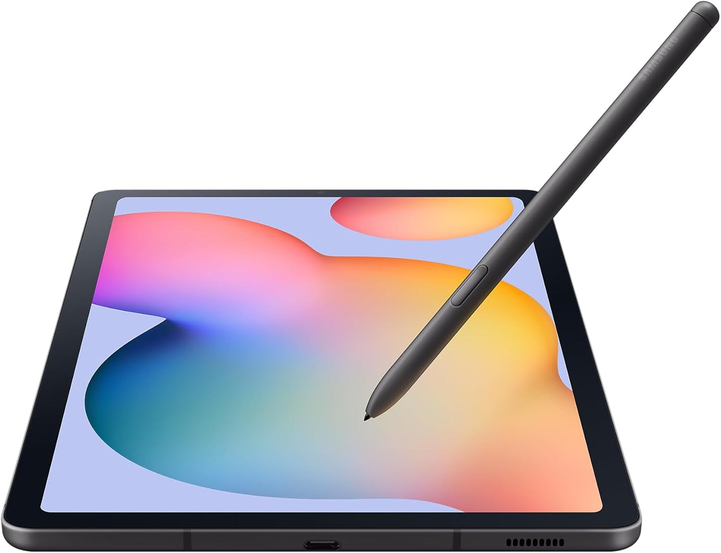 جهاز لوحي Samsung Galaxy Tab S6 Lite بمعالج ثماني النواة بسرعة 1.8 جيجاهرتز وسعة تخزين 64 جيجابايت وذاكرة وصول عشوائي 4 جيجابايت وواي فاي وقلم S بشاشة FHD مقاس 10.4 بوصة ونظام تشغيل أندرويد، لون أخضر - ضمان محلي لمدة عام