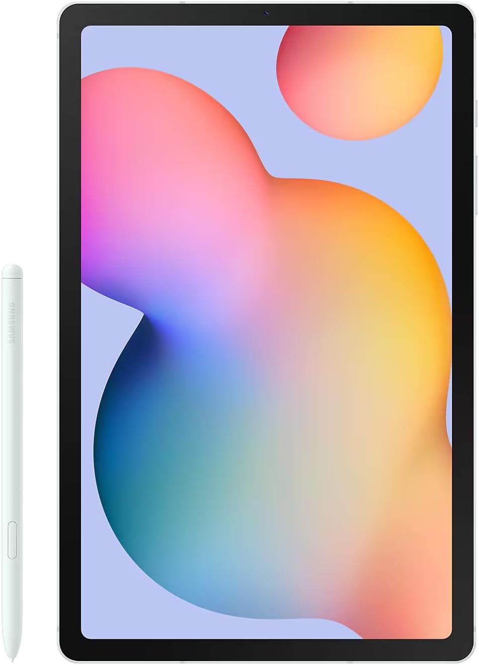 جهاز لوحي Samsung Galaxy Tab S6 Lite بمعالج ثماني النواة بسرعة 1.8 جيجاهرتز وسعة تخزين 64 جيجابايت وذاكرة وصول عشوائي 4 جيجابايت وواي فاي وقلم S بشاشة FHD مقاس 10.4 بوصة ونظام تشغيل أندرويد، لون أخضر - ضمان محلي لمدة عام