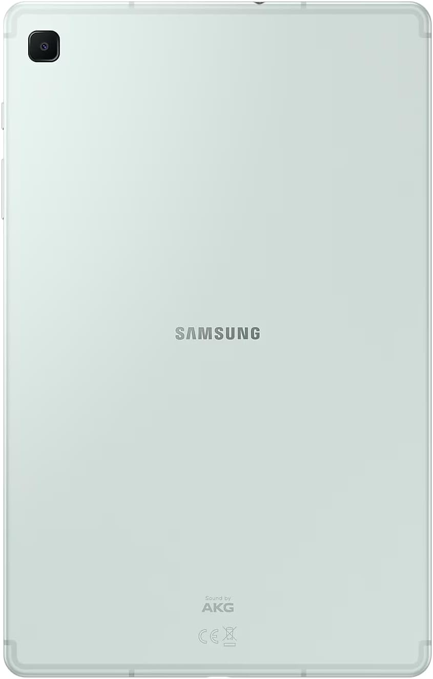 جهاز لوحي Samsung Galaxy Tab S6 Lite بمعالج ثماني النواة بسرعة 1.8 جيجاهرتز وسعة تخزين 64 جيجابايت وذاكرة وصول عشوائي 4 جيجابايت وواي فاي وقلم S بشاشة FHD مقاس 10.4 بوصة ونظام تشغيل أندرويد، لون أخضر - ضمان محلي لمدة عام