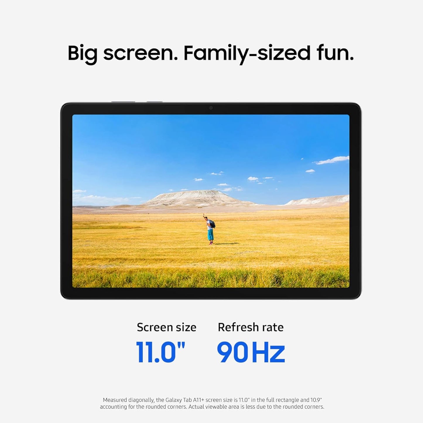 Samsung Galaxy Tab A11+ 6GB RAM, 128GB Storage, Long Lasting Battery, Expandable Storage, Large Display, Dolby Atmos Speakers, AI Assist, Slim, Light | Optimized Performance, Local Warranty