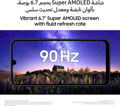 سامسونج جالاكسي A17 LTE، هاتف ذكي بنظام أندرويد، سعة تخزين 128 جيجابايت، ذاكرة وصول عشوائي 4 جيجابايت، لون رمادي، يدعم 6 ترقيات لنظام التشغيل، شاشة كبيرة، كاميرا بدقة 50 ميجابكسل مع مثبت بصري للصورة - ضمان لمدة عام / نسخة محلية