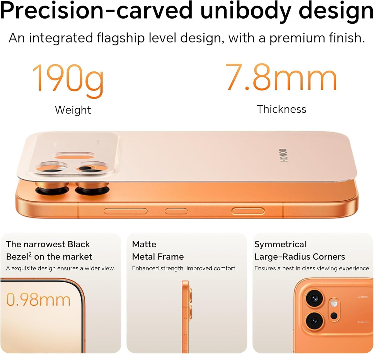 HONOR 600 Smartphone, Dual Camera, 256GB, 12GB RAM, Modern Design, 1 Year Warranty