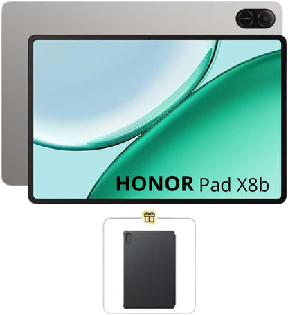 HONOR Pad X8b Tablet, 11-Inch 90Hz FHD Eye Comfort Display, 10100mAh Battery, 4GB RAM + 128GB (Expandable 2TB), SGS 5-Star Drop Resistance, Includes Flip Cover