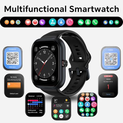 HONOR Choice D4 Smart Watch (BOT-WB01), 1.85'' HD Display, Heart Rate & SpO2 Monitoring, 120+ Workout Modes, IP68 Waterproof, Smart Notifications, Sleek Lightweight Design - Local Warranty