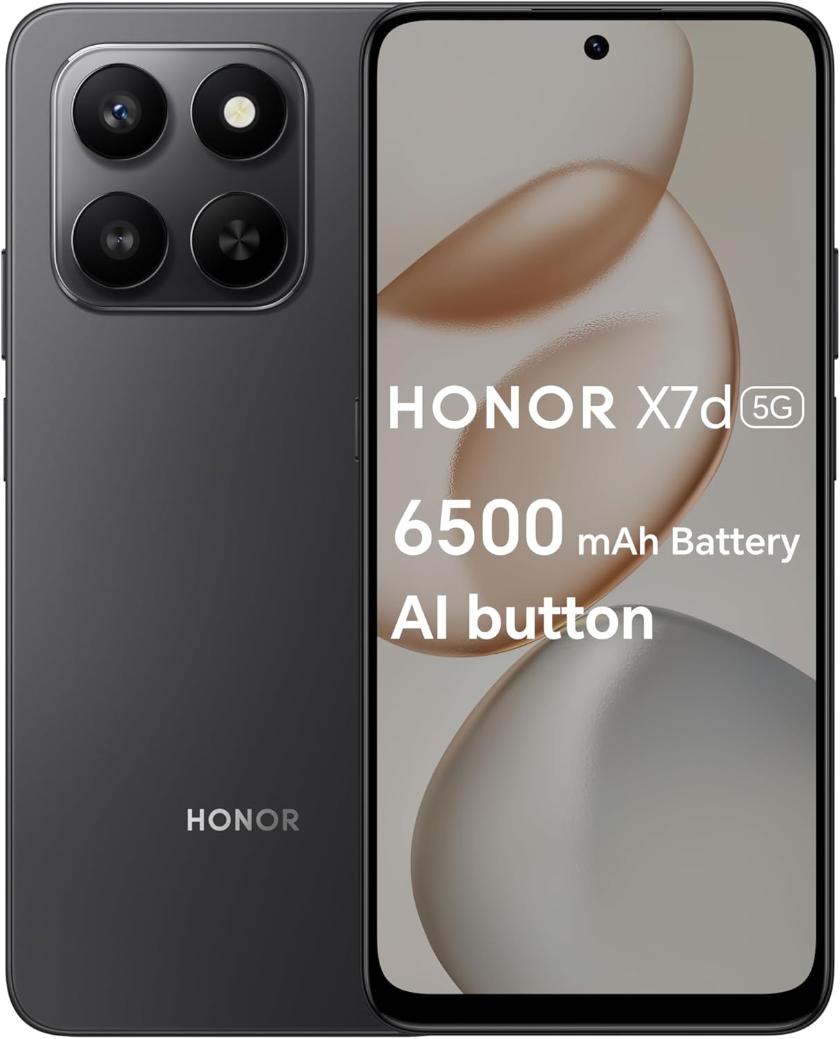 هاتف Honor X7d الذكي 8 جيجابايت رام، 256 جيجابايت سعة تخزين، بطارية 6500 مللي أمبير، سناب دراغون 685، كاميرا رئيسية 108 ميجابكسل، كاميرا سيلفي 8 ميجابكسل، شاشة 6.77 بوصة - ضمان محلي لمدة سنة