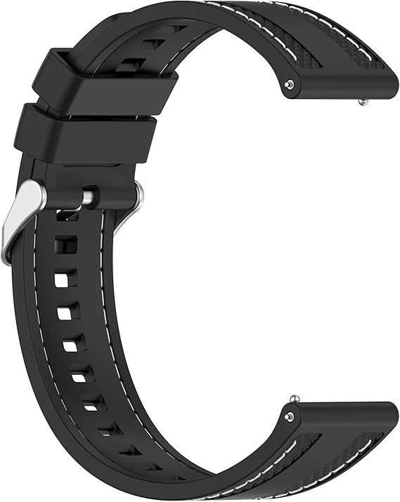 Huawei 22mm Rubber Strap Compatible with Huawei Watch GT 6 46mm/GT 6 Pro/GT5 46mm/GT 5 Pro/GT4 46mm/GT 3 Pro, Soft Durable Bracelet Nylon Silicone Replacement Band for Huawei Watch 4 Pro/Watch 3