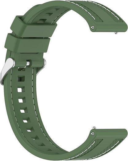 Huawei 22mm Rubber Strap Compatible with Huawei Watch GT 6 46mm/GT 6 Pro/GT5 46mm/GT 5 Pro/GT4 46mm/GT 3 Pro, Soft Durable Bracelet Nylon Silicone Replacement Band for Huawei Watch 4 Pro/Watch 3