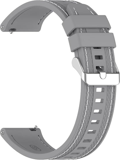 Huawei 22mm Rubber Strap Compatible with Huawei Watch GT 6 46mm/GT 6 Pro/GT5 46mm/GT 5 Pro/GT4 46mm/GT 3 Pro, Soft Durable Bracelet Nylon Silicone Replacement Band for Huawei Watch 4 Pro/Watch 3
