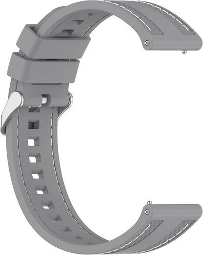 Huawei 22mm Rubber Strap Compatible with Huawei Watch GT 6 46mm/GT 6 Pro/GT5 46mm/GT 5 Pro/GT4 46mm/GT 3 Pro, Soft Durable Bracelet Nylon Silicone Replacement Band for Huawei Watch 4 Pro/Watch 3