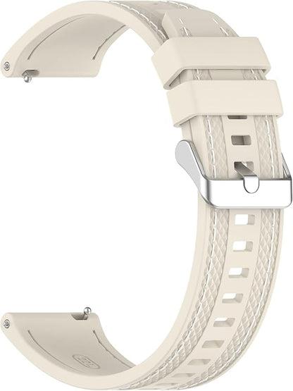 Huawei 22mm Rubber Strap Compatible with Huawei Watch GT 6 46mm/GT 6 Pro/GT5 46mm/GT 5 Pro/GT4 46mm/GT 3 Pro, Soft Durable Bracelet Nylon Silicone Replacement Band for Huawei Watch 4 Pro/Watch 3