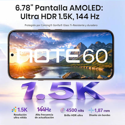 Infinix NOTE 60 5G Dual SIM Smartphone, 6.78 Inches 144Hz AMOLED Display, 8GB RAM, 256GB Storage, 50MP Rear Camera,13MP Front Camera, 6150mAh,- 24 Month Warranty